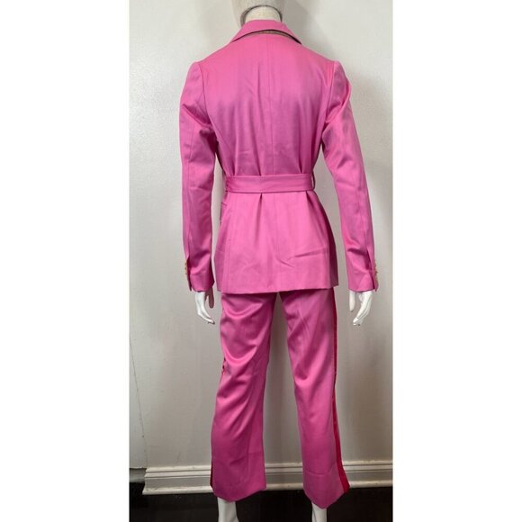 SIES MARJAN  PINK SATIN SILK PANT  SUIT - Picture 8 of 12